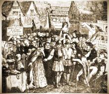 The Pilgrims enter Vanity Fair The Pilgrims enter Vanity Fair